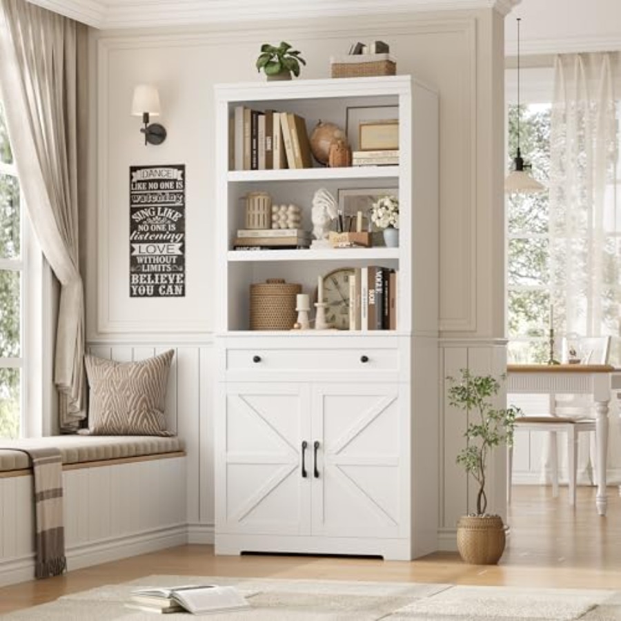 Storage - 72H Bookshelf with Storage for Living