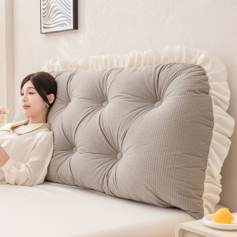 Headboard Cushion Backrest Tatami - Ruffled Headboard Pillow Lumbar Support Back