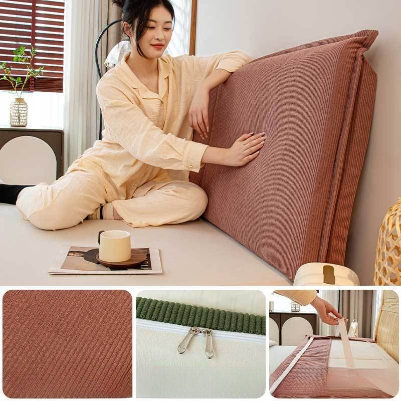 Corduroy Bed Backrest Cushion  - đánh giá và giá Headboard Cushion Backrest Tatami