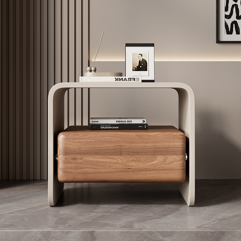 Luxury Solid Wood Rotating Nig - đánh giá và giá Solid Wood Nightstand 2 Drawers