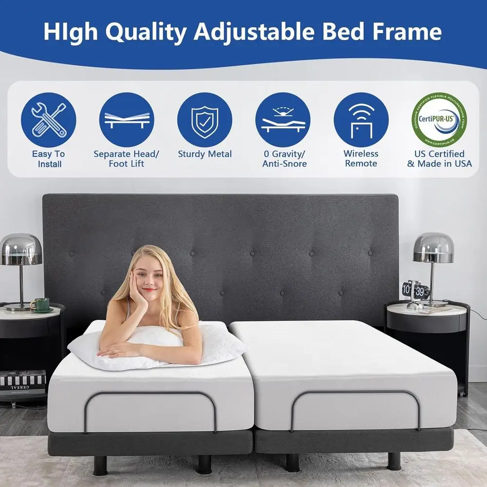 Queen Size Electric Adjustable - đánh giá và giá Memory Foam Mattress In A Box Queen