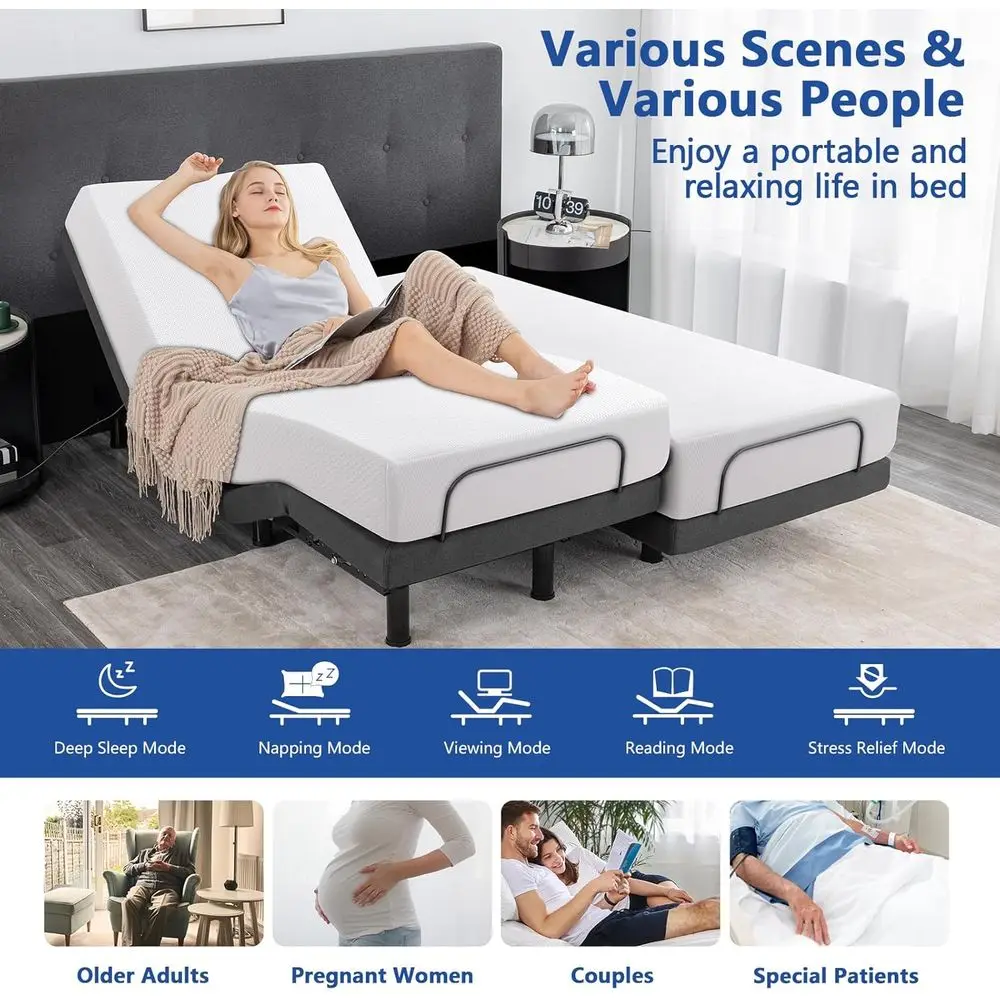 Queen Size Electric Adjustable - đánh giá và giá Memory Foam Mattress In A Box Queen