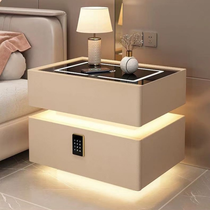 Modern Style Solid Wood Bedsid - đánh giá và giá Solid Wood Nightstand 2 Drawers