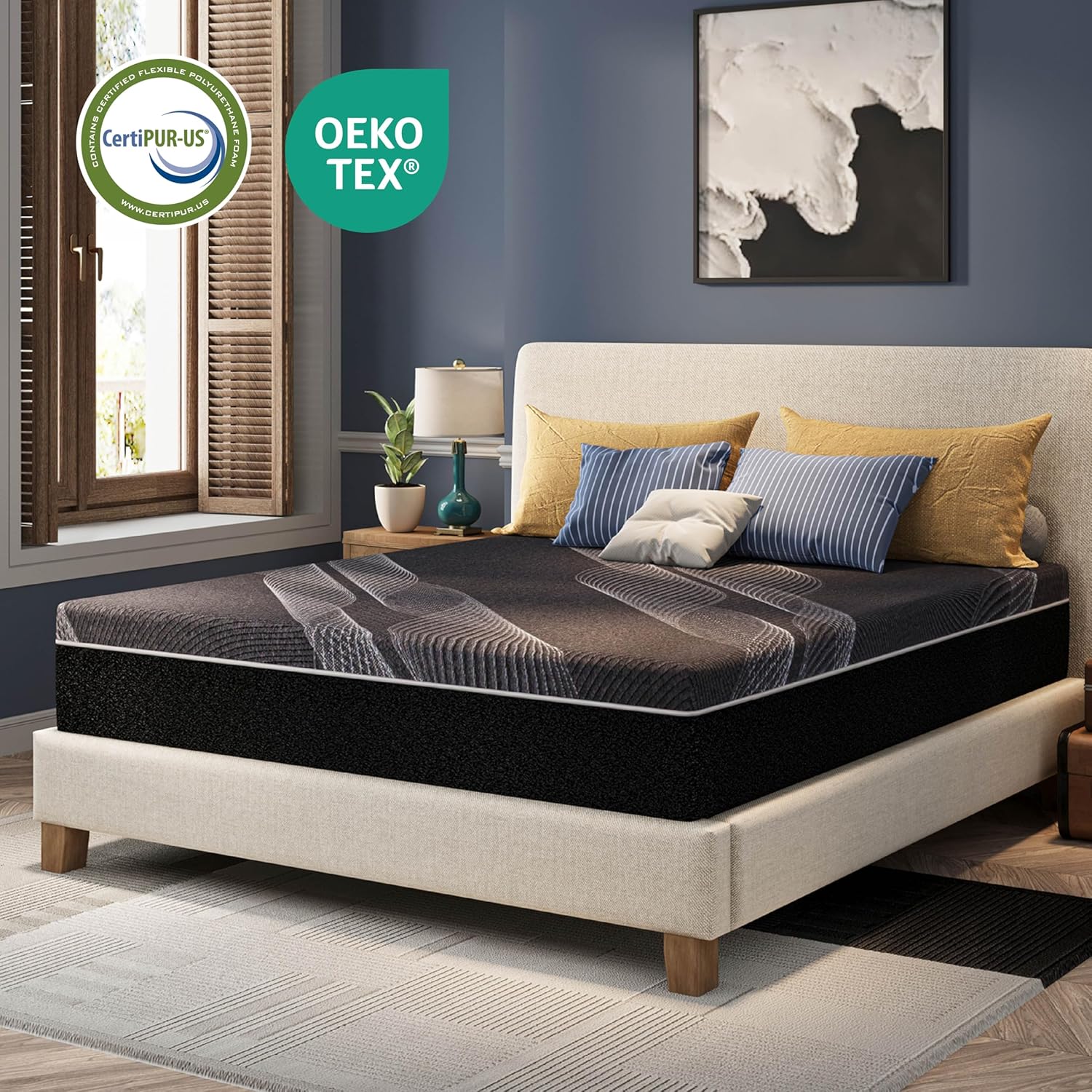 12 Inch Queen Mattress, Bamboo - đánh giá và giá Memory Foam Mattress In A Box Queen