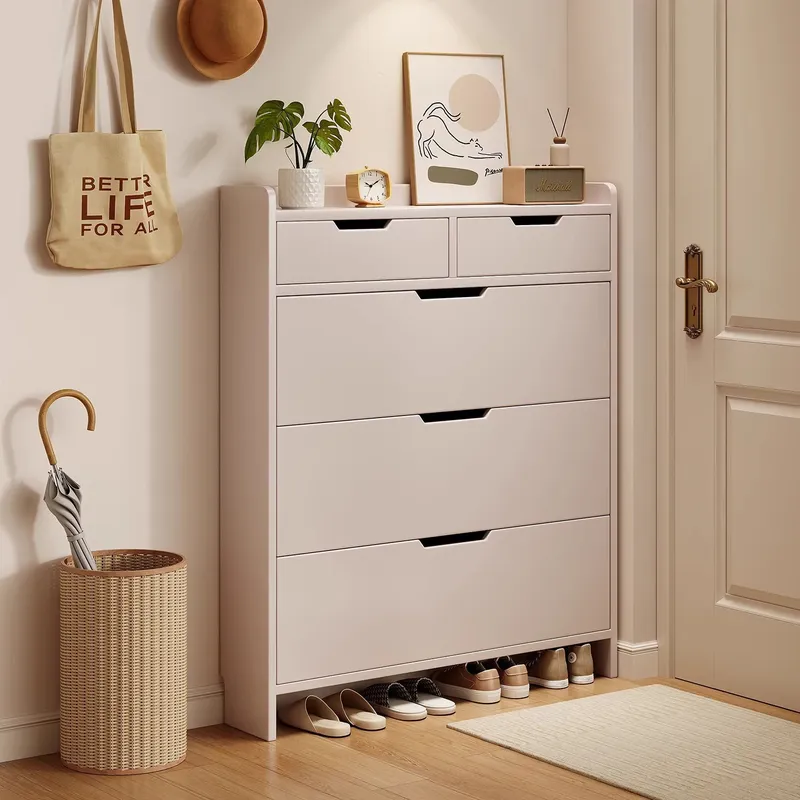 Solid Wood Core Shoe Cabinet 1 - đánh giá và giá Shoe Rack Cabinet Narrow Entryway