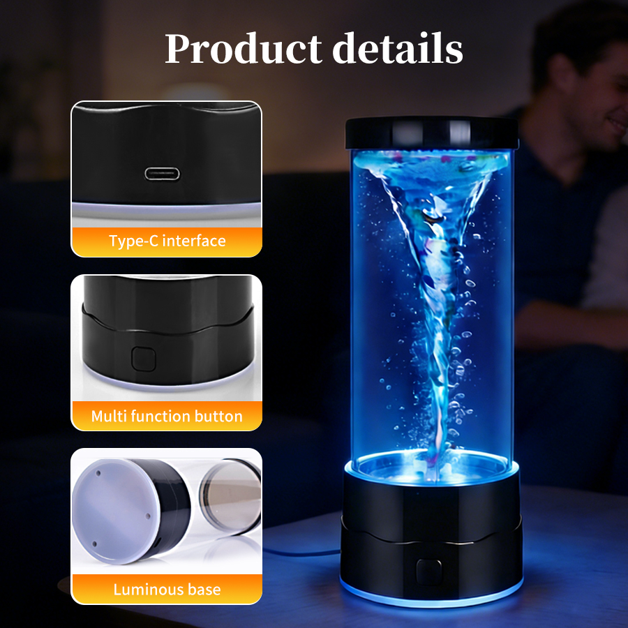 Creative LED Tornado Night Lig - đánh giá và giá Floating Nightstand With Led Light