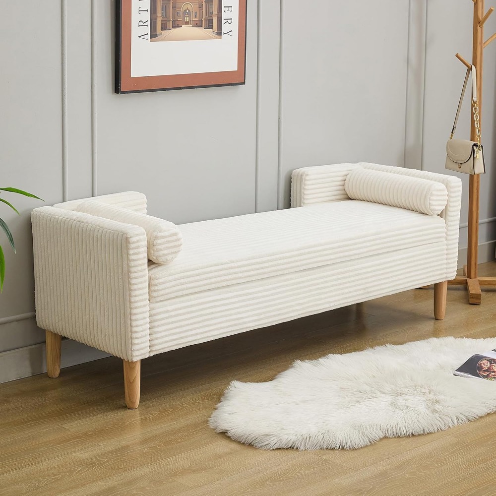 with Wood Leg, End of Bed Benc - đánh giá và giá Bedroom Furniture