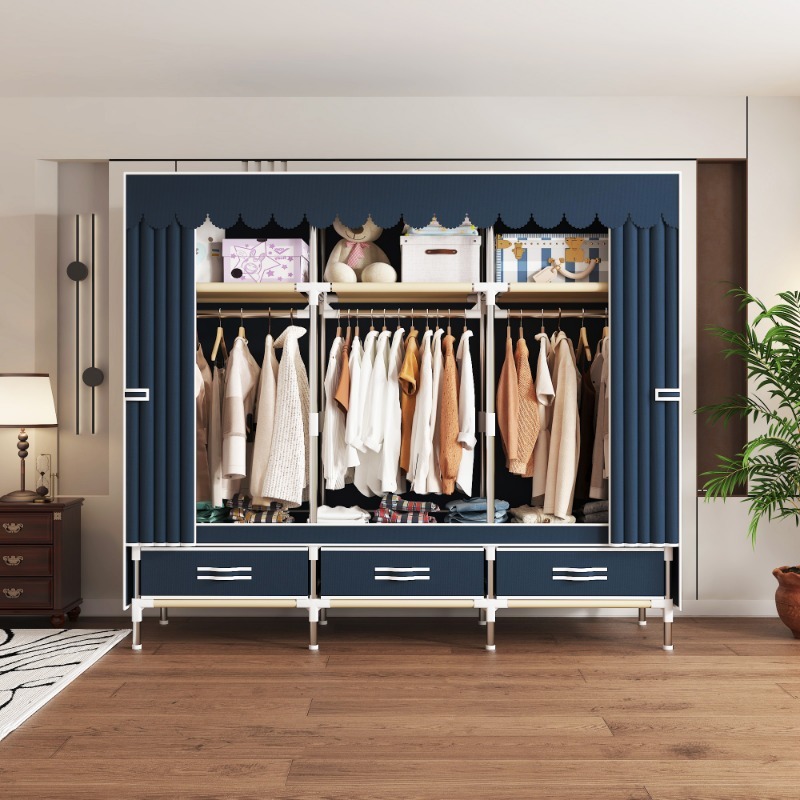 65 Inch Fabric Closet with Dra - đánh giá và giá Wardrobe Closet Portable Fabric Cover