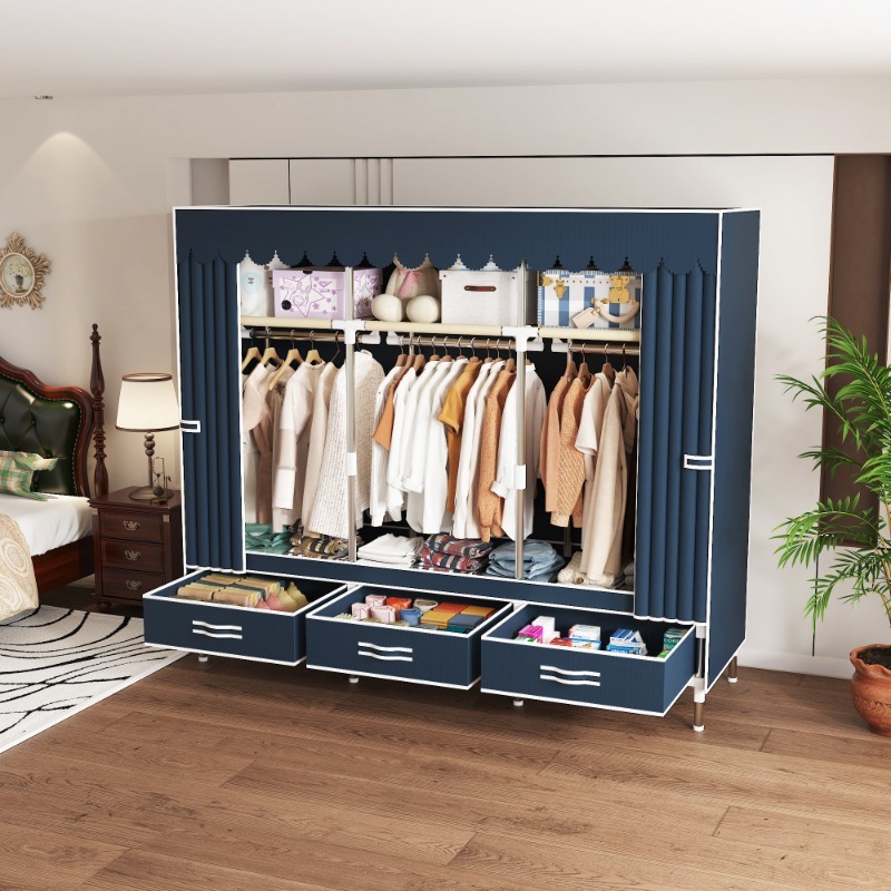65 Inch Fabric Closet with Dra - đánh giá và giá Wardrobe Closet Portable Fabric Cover