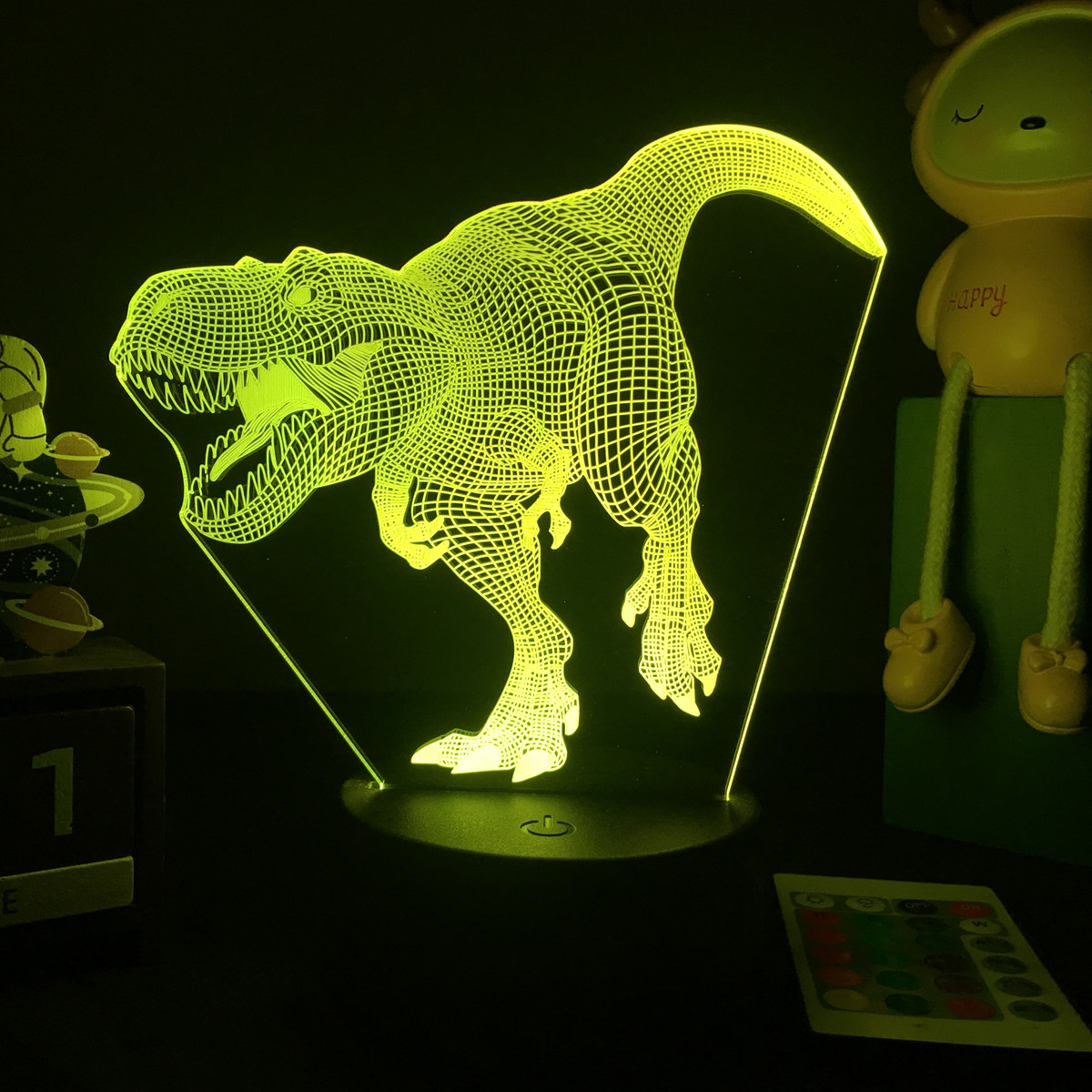 3D LED Dinosaur Nightlight For - đánh giá và giá Floating Nightstand With Led Light
