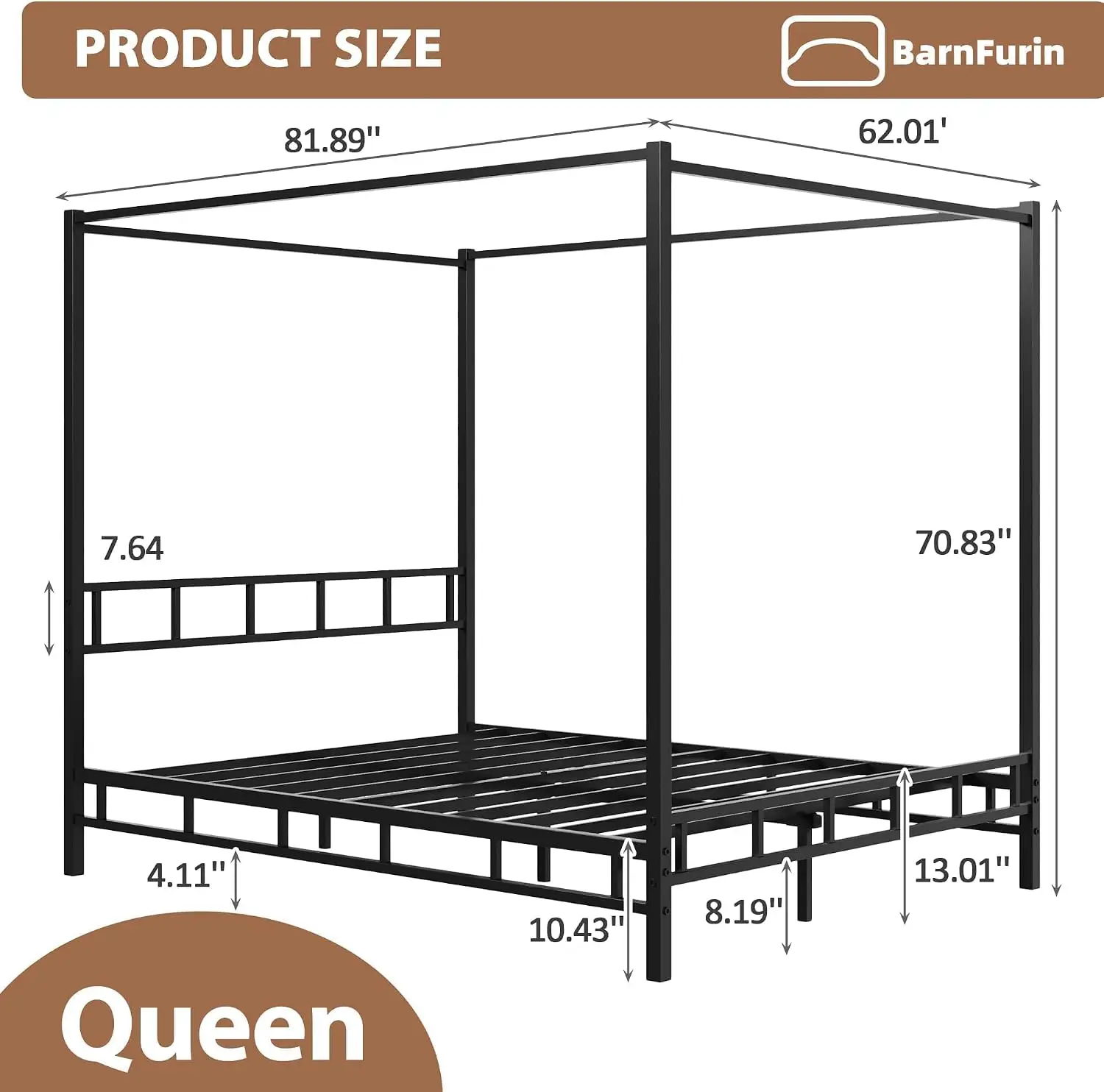 Metal Canopy Bed Frame Queen S - đánh giá và giá Canopy Bed Frame Metal Queen
