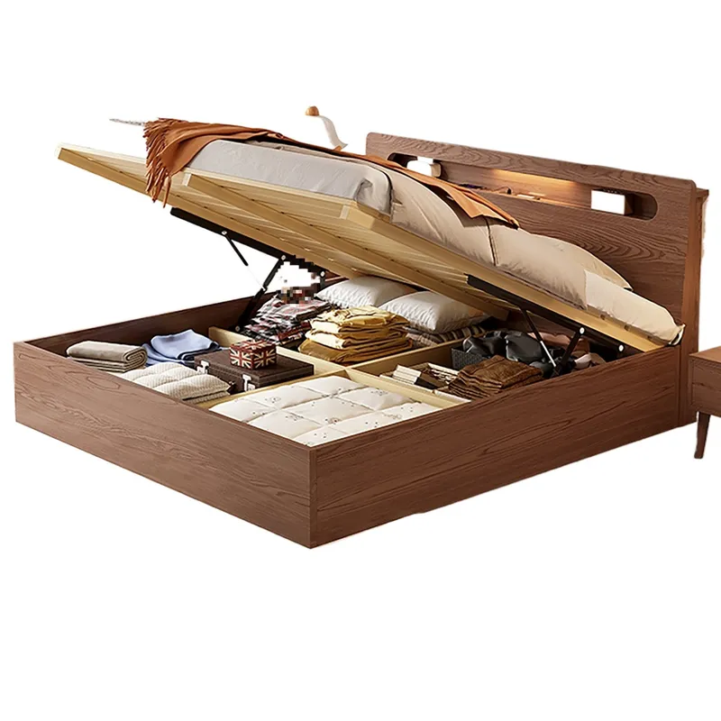 Modern Solid Wood Hydraulic St - đánh giá và giá Gas Lift Storage Bed Hydraulic