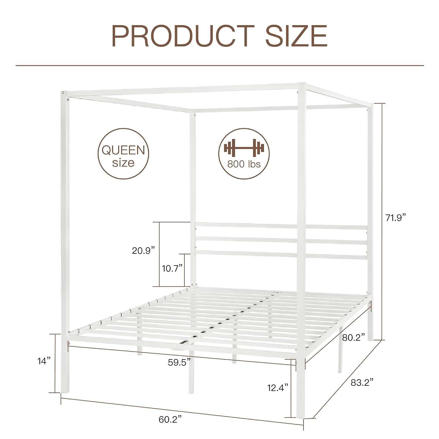 Metal Canopy Bed Frame Queen S - đánh giá và giá Canopy Bed Frame Metal Queen