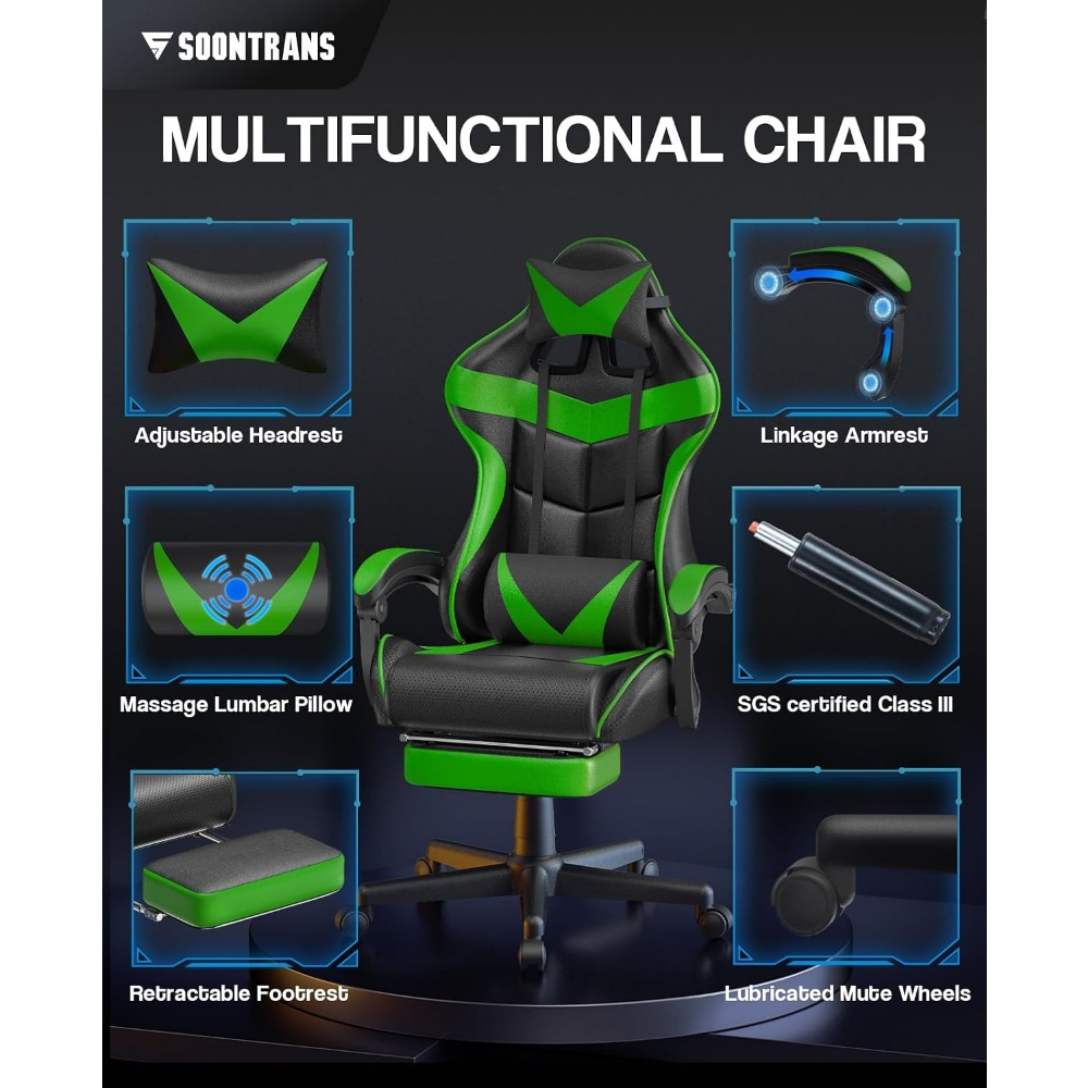 Ergonomic Gaming Chair with Fo - đánh giá và giá Sofas