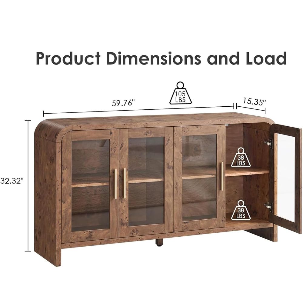 Sideboard Buffet Cabinet with  - đánh giá và giá Storage