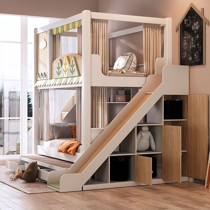 *Modern Nature Theme Kids Bunk - đánh giá và giá Bunk Bed With Stairs And Slide