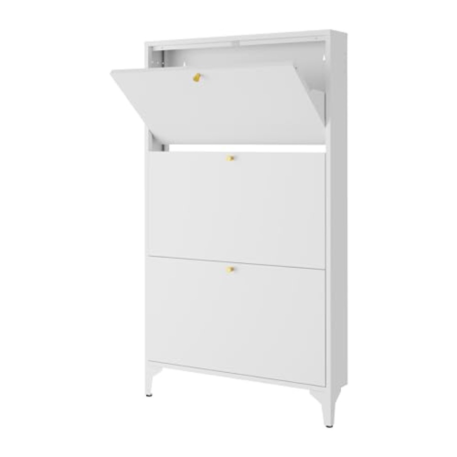 Freestanding Shoe Cabinet with - đánh giá và giá Shoe Rack Cabinet Narrow Entryway